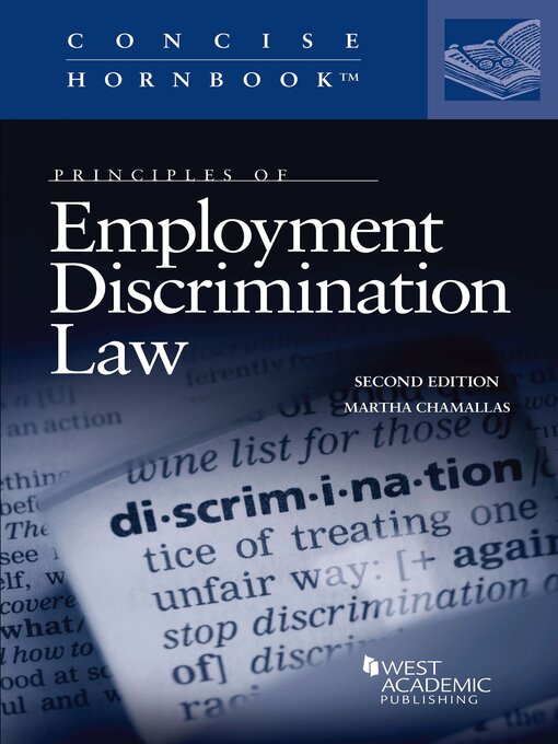 Title details for Principles of Employment Discrimination Law by Martha Chamallas - Available